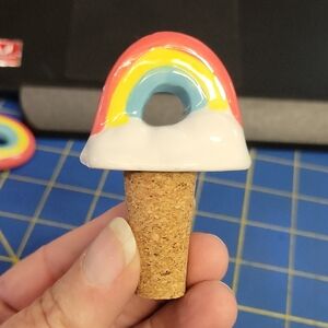 Rainbow Ceramic Bottle Stopper Wine Cork